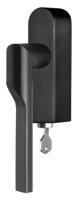 Formani Rivio by Gensler GL101-DKLOCK-O draaikiepgarnituur afsluitbaar rechtsdraaiend - PVD mat zwart