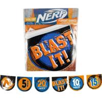 Amscan Vlaggenlijn nerf blauw/oranje 400 cm | 24 stuks