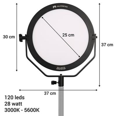 Falcon eyes bi-color led lamp sophiez so-28td op 230v