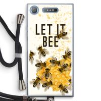 Let it bee: Sony Xperia XZ1 Transparant Hoesje met koord