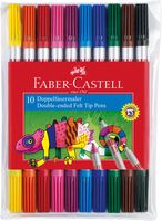 Faber Castell FC-151110 Viltstiften Duo Etui Met 10 Stuks - thumbnail