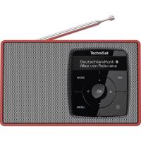 TechniSat DIGITRADIO 2 Radio DAB+, VHF (FM) DAB+, FM, Bluetooth Wekfunctie Rood-zilver