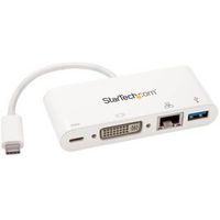 StarTech.com USB-C multiport adapter voor laptops Power Delivery DVI GbE USB 3.0