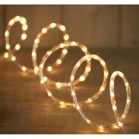 Lichtslang met 144 warm witte lampjes 6 meter feestverlichting - thumbnail