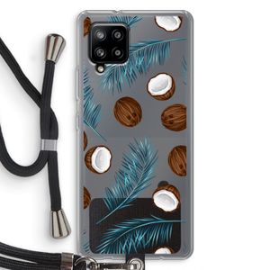 Kokosnoot roze: Samsung Galaxy A42 5G Transparant Hoesje met koord