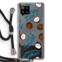 Kokosnoot roze: Samsung Galaxy A42 5G Transparant Hoesje met koord