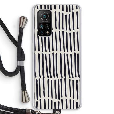 Moroccan stripes: Xiaomi Mi 10T 5G Transparant Hoesje met koord