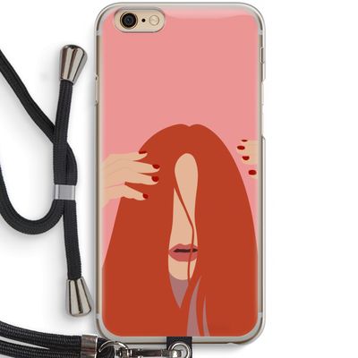 Woke up like this: iPhone 6 / 6S Transparant Hoesje met koord