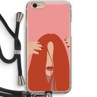 Woke up like this: iPhone 6 / 6S Transparant Hoesje met koord Woke up like this: iPhone 6 / 6S Transparant Hoesje met koord