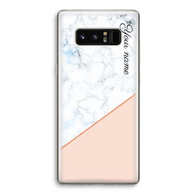 Marmer in stijl: Samsung Galaxy Note 8 Transparant Hoesje