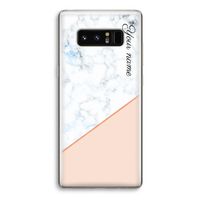 Marmer in stijl: Samsung Galaxy Note 8 Transparant Hoesje