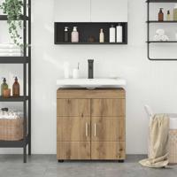 Badkamer wastafelkast artisanaal eikenkleurig 60 x 34 x 63 cm