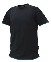 DASSY t-shirt kinetic zwart/azuurblauw xxl