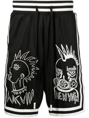 Haculla short à empiècements en mesh - Noir