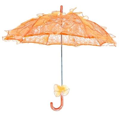 Bruiloft partijen Bridal Lace katoen paraplu dansen fotografie prop paraplu (oranje)