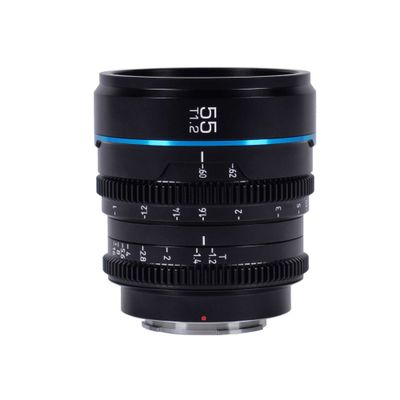 Sirui Nightwalker Series 55mm T1.2 S35 Manual Focus Cine Lens X Mount, zwart