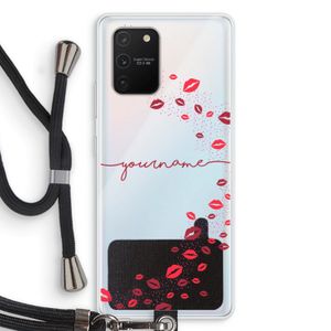 Kusjes: Samsung Galaxy S10 Lite Transparant Hoesje met koord