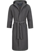 Morgenstern Morgenstern badjas Andrea wafelstof met Capuchon 120cm Antraciet L