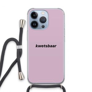 kwetsbaar: iPhone 13 Pro Transparant Hoesje met koord