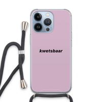 kwetsbaar: iPhone 13 Pro Transparant Hoesje met koord