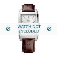 Horlogeband Hugo Boss HB-203-1-14-2583 / HB1512916 Croco leder Bruin 22mm - thumbnail