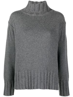 Jil Sander pull en cachemire à col roulé - Gris