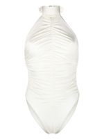 Noire Swimwear maillot de bain froncé - Blanc - thumbnail