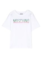 Moschino Kids t-shirt à patch logo - Blanc