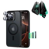 iPhone 16 Pro Max Classic Hybrid Magnetic Case (Camera Control) & Privacy Screen Protector Bundle - Frosted Black