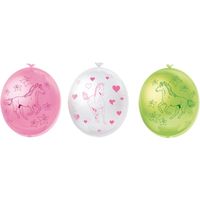 paarden ballonnen, 6 stuks paarden ballonnen, 6 stuks