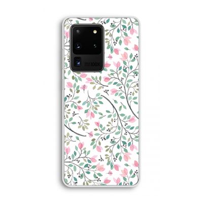 Sierlijke bloemen: Samsung Galaxy S20 Ultra Transparant Hoesje