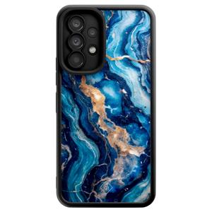 Samsung Galaxy A53 zwarte case - Ocean marble