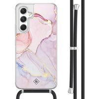Samsung Galaxy A54 hoesje met koord - Purple sky