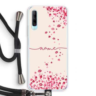 Hartjes en kusjes: Huawei P Smart Pro Transparant Hoesje met koord