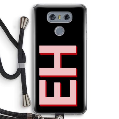 Monogram: LG G6 Transparant Hoesje met koord