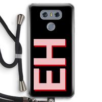 Monogram: LG G6 Transparant Hoesje met koord
