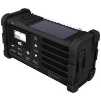 Renkforce RF-DAB-MMR88 Outdoorradio DAB+, VHF (FM) Noodradio, USB Handslinger, Zonnepaneel, Oplaadbaar, Zaklamp Zwart