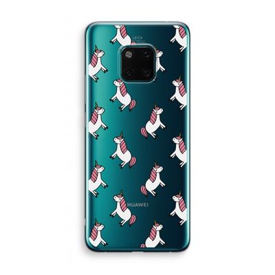 Eenhoorns overal: Huawei Mate 20 Pro Transparant Hoesje