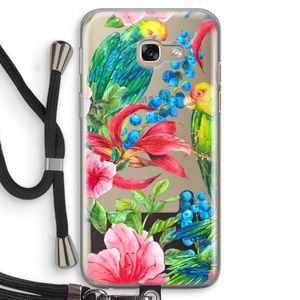 Papegaaien: Samsung Galaxy A5 (2017) Transparant Hoesje met koord
