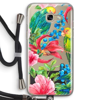Papegaaien: Samsung Galaxy A5 (2017) Transparant Hoesje met koord