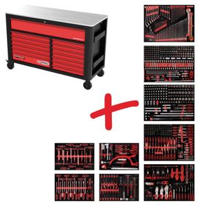 KS Tools 8459706 Werkplaatswagen Kleur (specifiek): Zwart, Rood