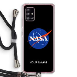 NASA: Samsung Galaxy A51 5G Transparant Hoesje met koord