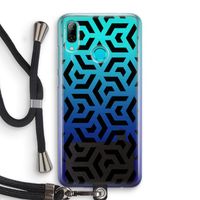 Crazy pattern: Huawei P Smart (2019) Transparant Hoesje met koord
