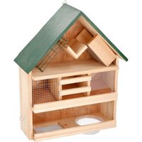 Luxe vogelvoederhuis / vogelhuis hout 44 x 39 x 13 cm   -