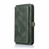 iPhone 13 Pro hoesje - Bookcase - Afneembaar 2 in 1 - Backcover - Pasjeshouder - Portemonnee - Kunstleer - Groen