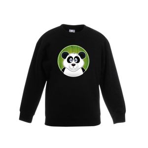 Sweater panda zwart kinderen