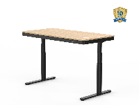 Zit-sta Bureau met Draadloos Opladen en Bamboe Bureaublad Zit-sta Bureau met Draadloos Opladen en Bamboe Bureaublad