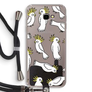 Papegaai: Samsung Galaxy J4 Plus Transparant Hoesje met koord