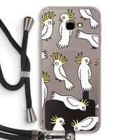 Papegaai: Samsung Galaxy J4 Plus Transparant Hoesje met koord