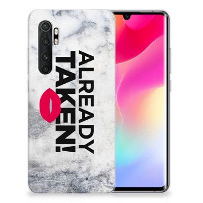 Xiaomi Mi Note 10 Lite | Siliconen hoesje | met naam Already Taken White